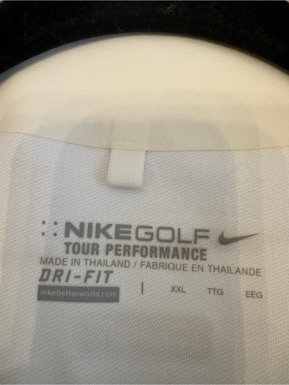 Nike White Long-Sleeve Quarter-Zip Pullover with Black Trim - Picture 2 of 6